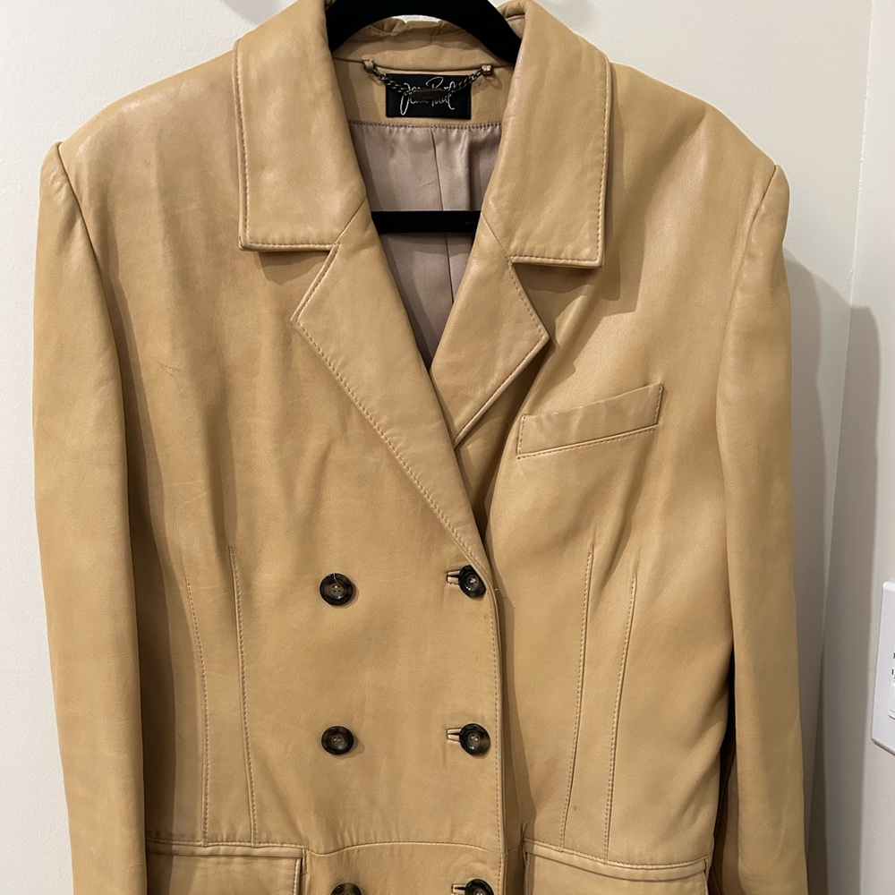 Lamb skin leather coat/jacket